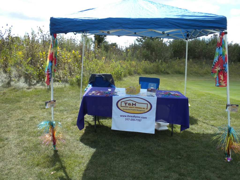 T&H table and tent