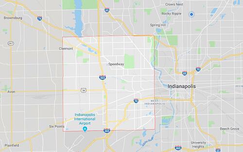 map outline of wayne