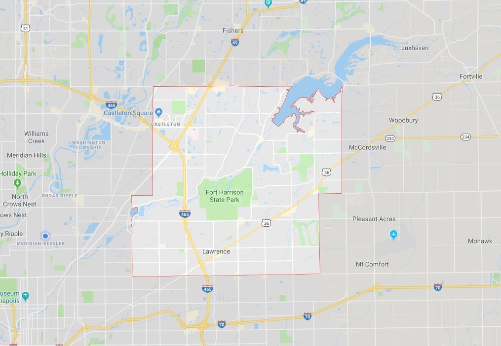 lawrence township map outline