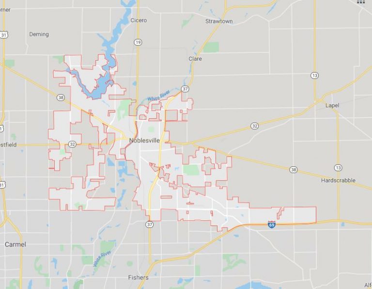noblesville map outline