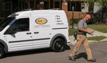 tom with maintenance van